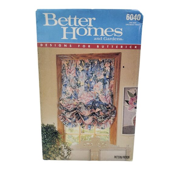 butterick Other - vintage better homes and gardens butterick #6040 uncut curtain pattern